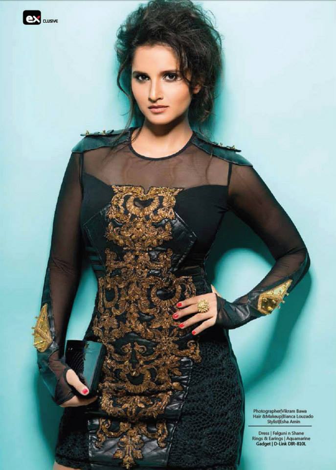 Ace tennis star Sania Mirza looks ravishing for Exhibit Magazine editorial photoshoot styled by  celebrity stylist Eshaa Amiin