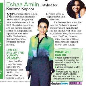 Hindustan Times featuring Eshaa Amiin