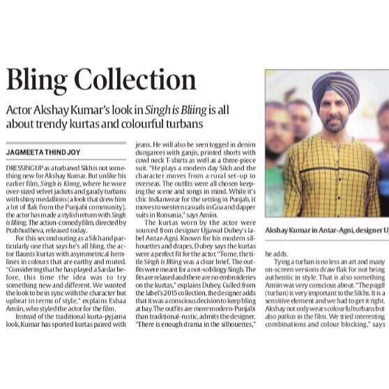 The Indian Express| Singh Is Bliing