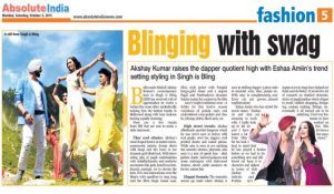 Read more about the article Absolute India|Review on Singh is Bliing costumes styled by Eshaa Amiin