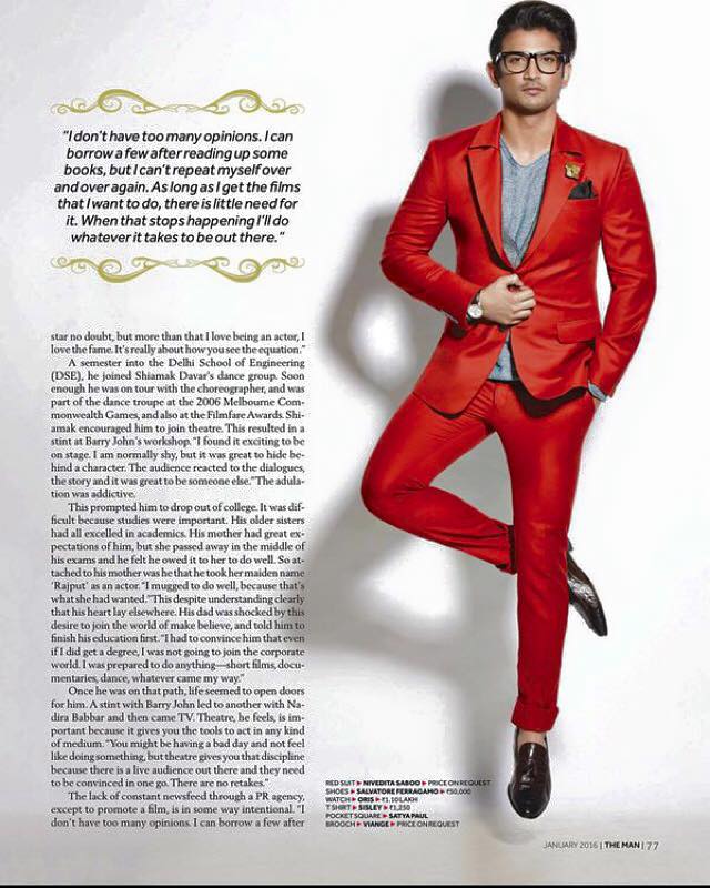 The Man| Sushant Singh Rajput