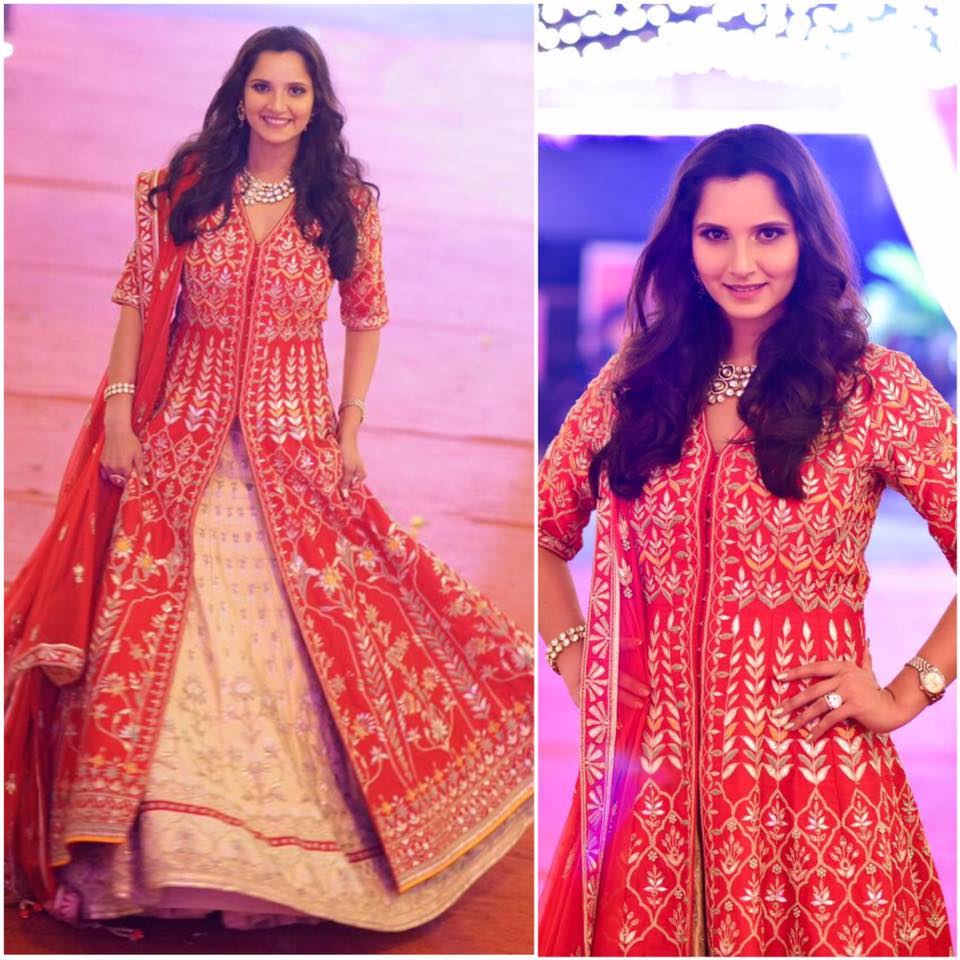 Sania Mirza in Anita Dongre