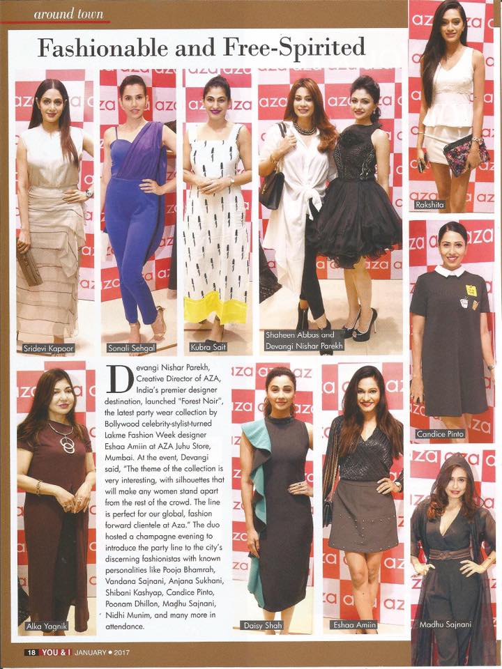 Read more about the article You and I Magazine|Eshaa Amiin Label party line launch