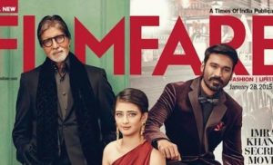 Read more about the article Filmfare Magazine Shoot featuring Amitabh Bachchan, Dhanush and Akshara Haasan