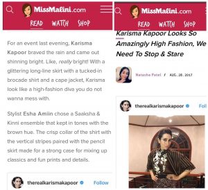 Read more about the article Miss Malini featuring Karishma Kapoor