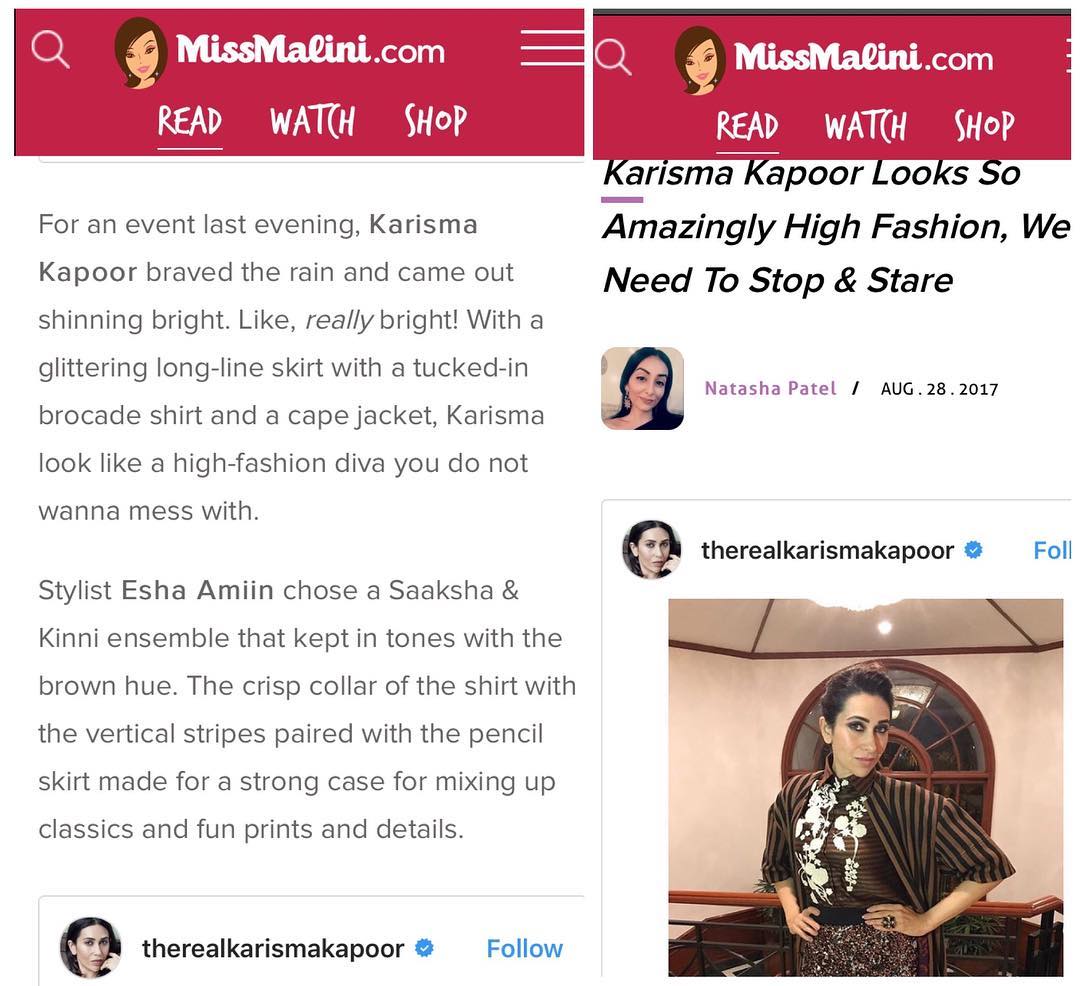 Read more about the article Miss Malini featuring Karishma Kapoor
