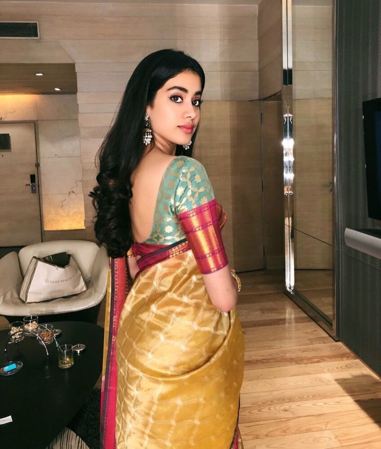 Janhvi Kapoor in Manish Malhotra Saree