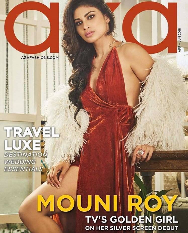 Mouni Roy for AZA MagazineRohan Shrestha, Devangi Parekh and Eshaa Amiin.