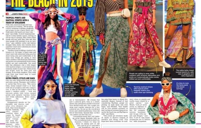 Goa Times|Resort trend report 2019| Eshaa Amiin Label