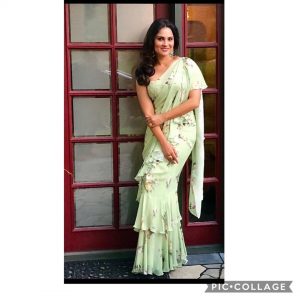 Read more about the article Lara Dutta Bhupati in Mahima Mahajan Saree