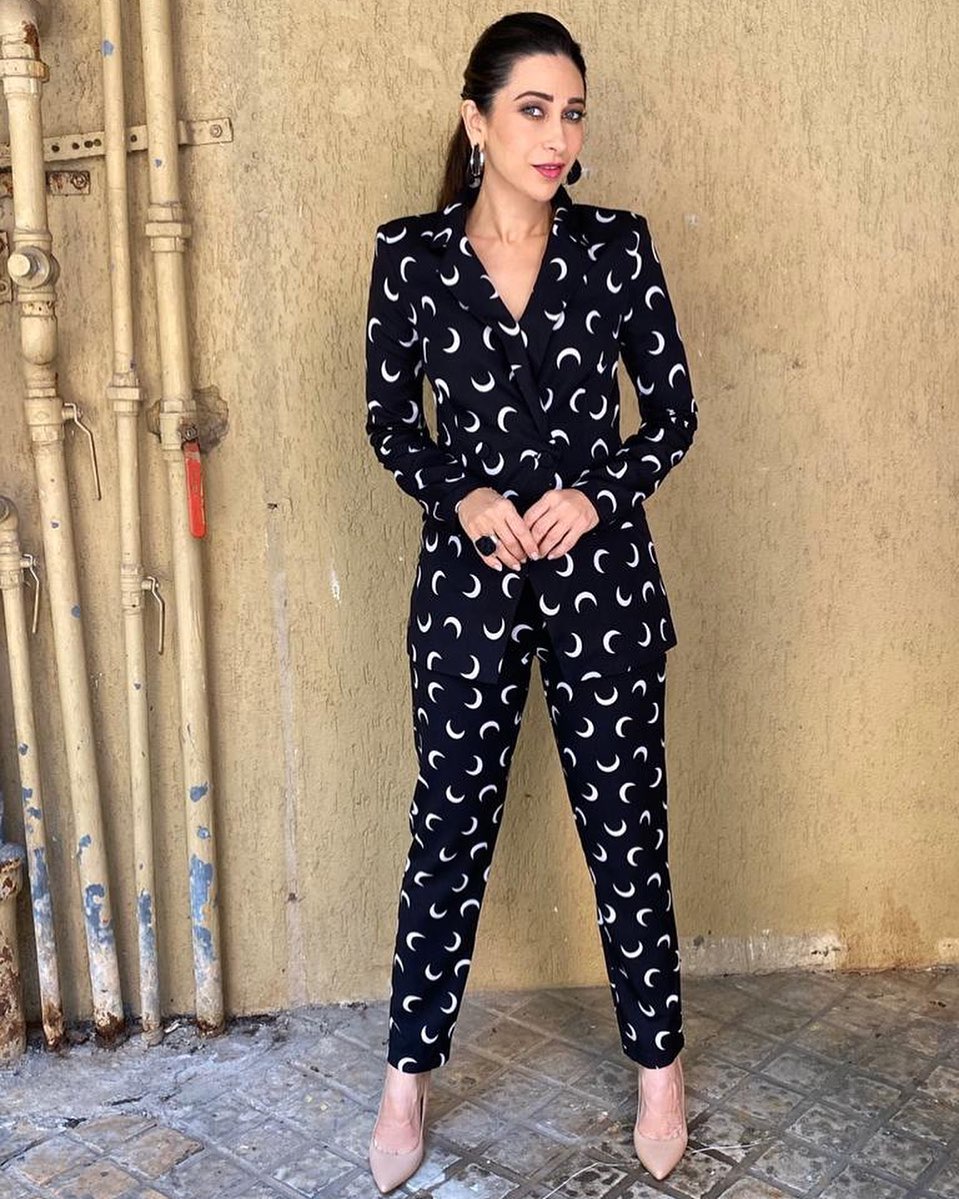 Karishma Kapoor in Never Fully Dressed printed pantsuit