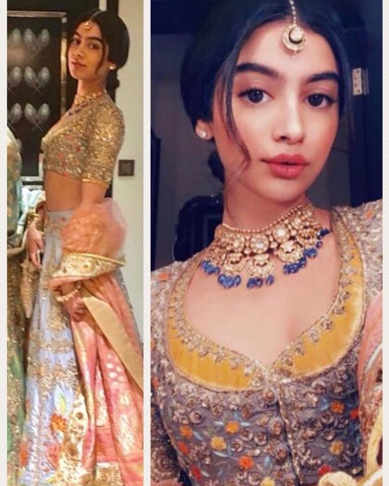 Khushi Kapoor in Manish Malhotra