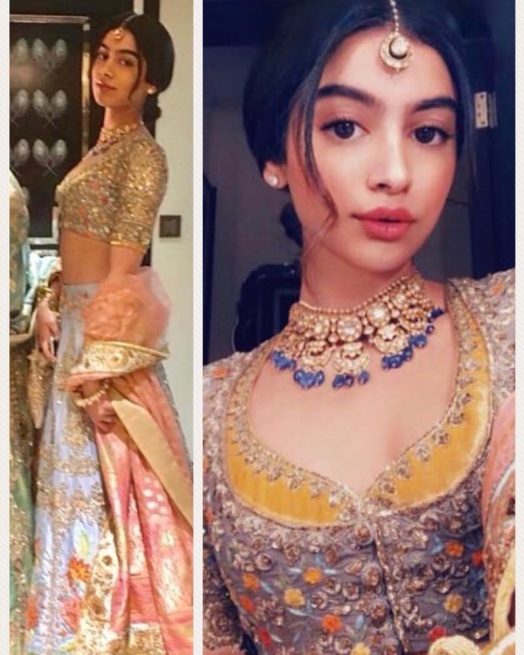You are currently viewing Khushi Kapoor in Manish Malhotra