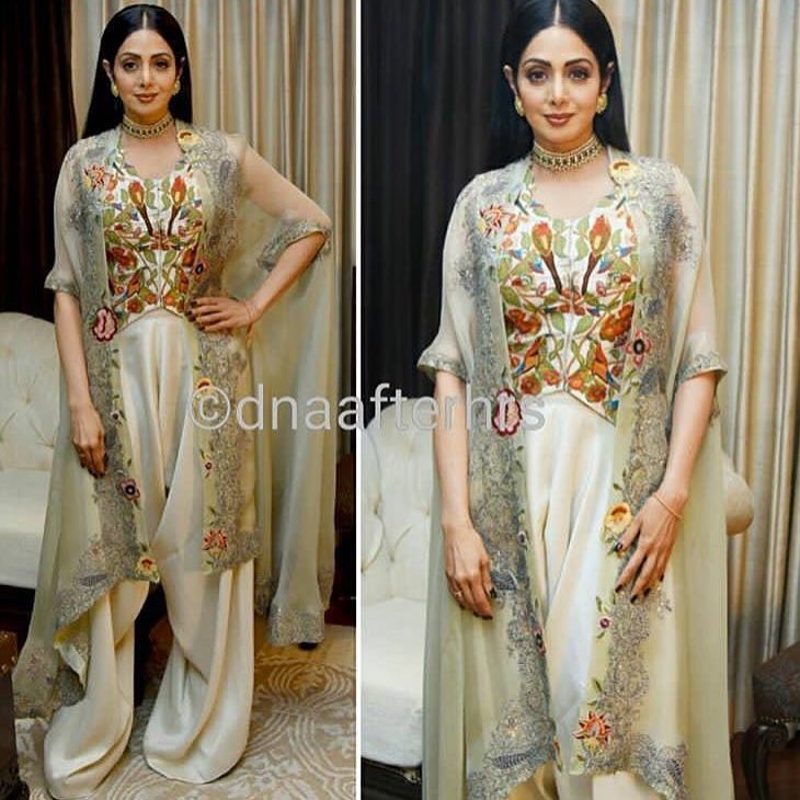 Sridevi Kapoor in Anamika Khanna