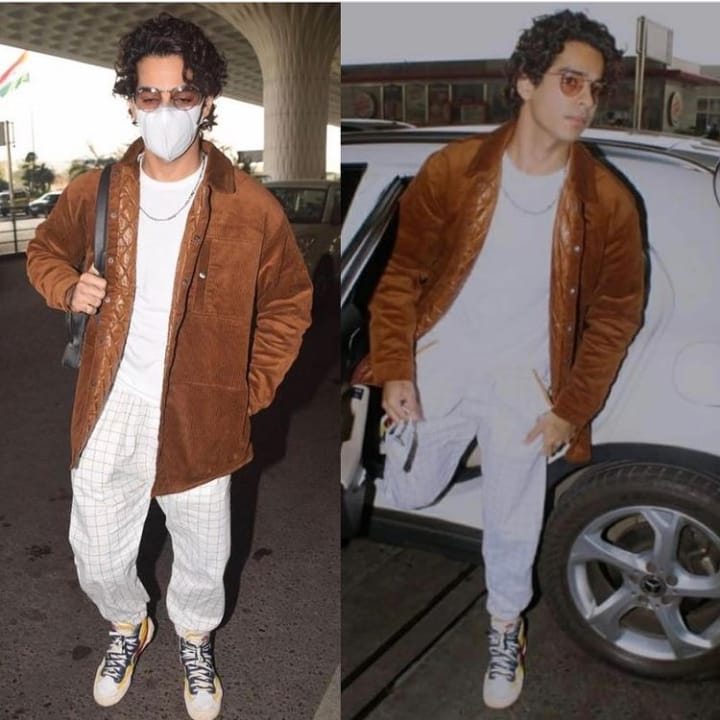 You are currently viewing Ishaan Khatter’s Airport look styled by Eshaa Amiin