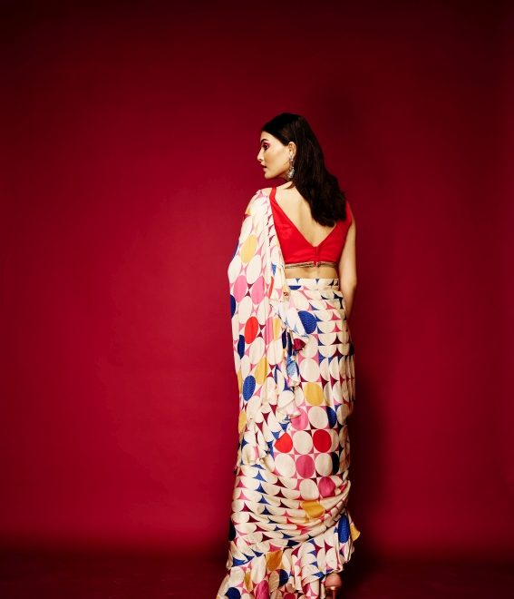 Big Polka Saree