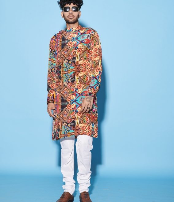 Collage Men’s Kurta