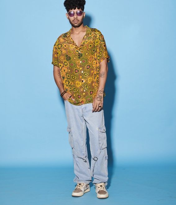 Yellow Half Men’s Shirt