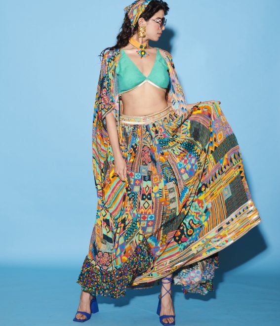 Multi Color Lehenga