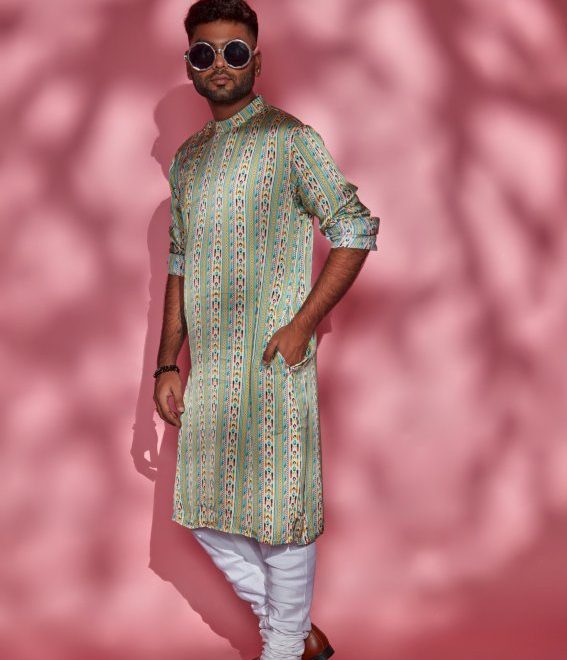 floral border kurta