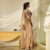 Brown Corset , Sarong And Cape - Image 3