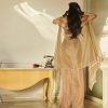 Brown Corset , Sarong And Cape - Image 2